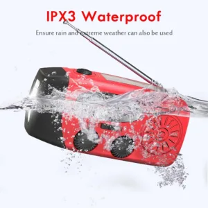 Multifunctional Portable Radio Hand Crank Solar Power FM AM WB NOAA Weather Radio Emergency LED Flashlight Flashlight Power Bank — image 5