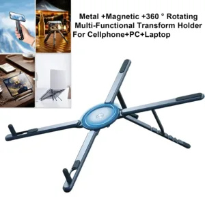 Foldale Magnetic Phone Holder Multi Form Adjustable Desktop Tablet Stand for iPhone 17~12 Tripod Handheld Mount Laptop Bracket