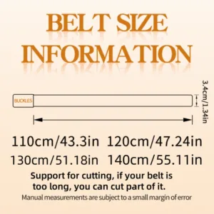 Men's Leather Belts Fashion Automatic Buckle Cowskin Male Belts Luxury Designer Black Brown 3.5cm — image 6