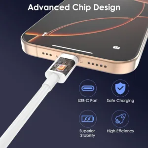 1.8M USB C to Type C Fast Charging Cable for Xiaomi Huawei Samsung Iphone 17 16 15 Series 60W Safe and Efficient Charger Line — image 4