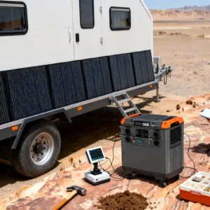 Portable Power Station 3000W LiFePO4 Battery, Fast Charging, Suitable for Outdoor Trips, Parties and Indoor Emergency Pow — image 4