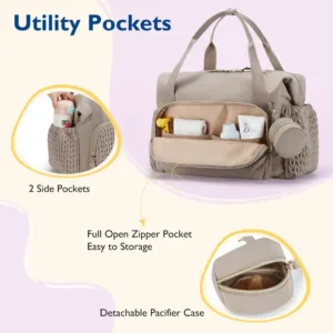 Mommore Diaper Bag Tote, Large Capacity Travel Diaper Bags, Hospital Bag for Labor Delivery, Baby Bag for Labor Delivery — image 4