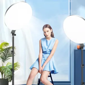 10inch LED Photography Fill Lighting , Tripod Stand Boom Arm Camera Photo Studio Circle Led Selfie Ring Light Phone Lamp Video — image 3