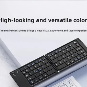 MINGCVIL Mini Foldable Wireless Keyboard Slim Portable Bluetooth Keyboard Rechargeable Folding Keyboard for IOS Windows Android — image 25