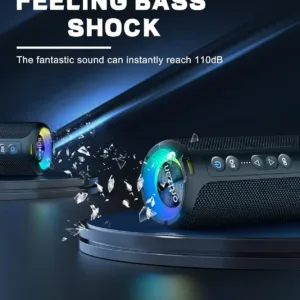Ortizan X8 Pro Bluetooth Speaker Portable with 40W Stereo Sound,Rich Bass,IPX7 Waterproof, 30H Playtime, Mixed Color Lights,3 EQ — image 6