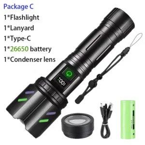 Ultra Powerful Windproof Fire Starting Flashlight Rechargeable High Power Torch Focused Light Source Can Light A Flame Lantern — image 7