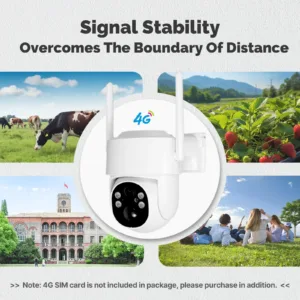 MOES Tuya 4G/WIFI 4MP Surveillance Smart Security Camera Solar Charging IP65 Waterproof Human Tracking Full Color Night Vision — image 2
