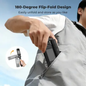 K&F CONCEPT Foldable Selfie Stick for Insta360 X5 X4 X3 DJI Osmo 360 92.5cm/36.4inch Aluminum Alloy Extension Rod Invisible Pole — image 2