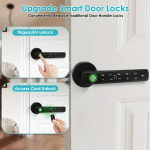 Tuya Smart Bluetooth Door Lock Biometric Electronic Lock Home Kit Smart Home Automation Home Protection Smart Life Control — image 5