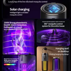 Electric Mosquito Killer Lamp Insect Fly Trap Camping Outdoor Light USB Solar Charging Mosquito Killer Insect Repellent 2025 — image 12