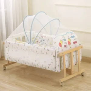 Full-coverage Crib Mosquito Net Mosquito Washable Stroller Safety Tent Foldable Breathable Cot Cover for Holidays Travel Summer