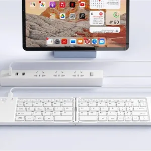 MINGCVIL Mini Foldable Wireless Keyboard Slim Portable Bluetooth Keyboard Rechargeable Folding Keyboard for IOS Windows Android — image 20
