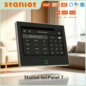 Staniot 7 Inch Touch Screen Smart Alarm Panel WiFi Tuya Home Security System 4G Remote App Control Wireless Home Burglar Alarm
