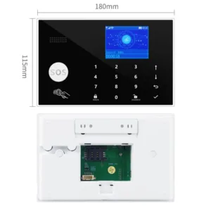 Alarm System for Home WIFI GSM Security Alarm Host Ant-theft with Door Gap PIR Motion Sensor Tuya Smart App control work Alexa — image 6