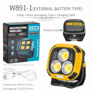 Powerful LED Flashlight Power Bank USB Rechargeable Torch Light Strong Magnetic Adsorptio High Power Flashlight Lantern — image 11