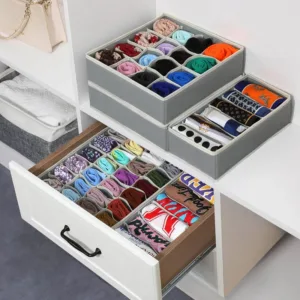 Organizer For Underwear Socks Bra Pants Scarf Tie Storage Box Wardrobe Drawer Organizers Foldable Case For Underwear Organizer — image 5