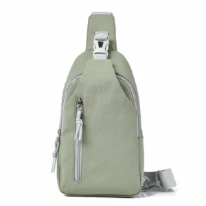 Hot Models Of Men And Women With The Same Models Of Casual Cross-body Bag, Large-capacity Nylon Chest Bag, Commuting, Travel — image 8