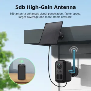 INQMEGA 3MP Solar Wireless Home Hub Security System 4-Piece Set, 500 Meters Long Transmission Distance, Works With Ubox Pro — image 4