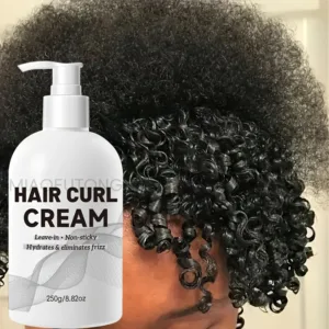 Strong Hold Curl Defining Cream with Argan Oil for Wavy Curls - Anti-Frizz Styling Cream for Long Lasting Bounce and Definition — image 2