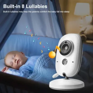 New 3.5'' Video Baby Monitor Night Vision Security Cam 2.4G Mother Kid 2 Way Audio Talk Video Surveillance Cam With Temperature — image 6