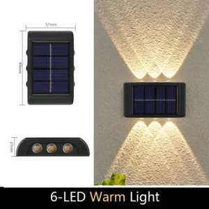 Solar LED Light, Outdoor Waterproof Wall Lamp, Dusk to Dawn Fence Lighting for Garden Courtyard Porch Walkway Camping Decor — image 10