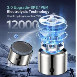 Portable Hydrogen Water Generator Bottle Rechargeable Electric Alkaline Water Ionizer Cup Hydrogen-Rich Health Care Drinkware — image 3