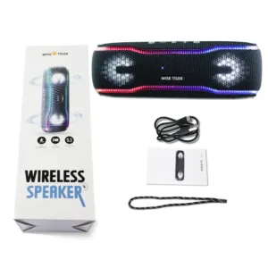 WISETIGER Speaker Outdoor Portable IPX7 Waterproof Sound Box BT5.3 Louderspeaker Stereo with 25W Colorful Light Surround Speaker — image 8