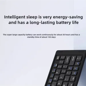 MINGCVIL Mini Foldable Wireless Keyboard Slim Portable Bluetooth Keyboard Rechargeable Folding Keyboard for IOS Windows Android — image 21