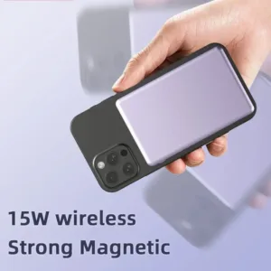 Magnetic 10000mAh Wireless Power Bank PD20W Portable Slim Metal Powerbank 5000mAh External Spare Battery For Xiaomi iPhone 15 — image 3