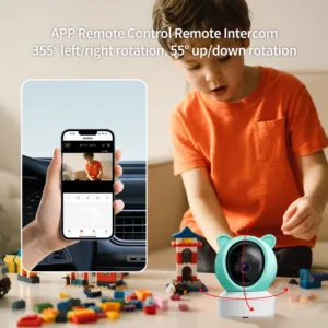 DANMINI 5 "tuya baby monitor 2K high definition WiFi remote mobile APP control up, down, left and right rotation gimbal camera — image 2