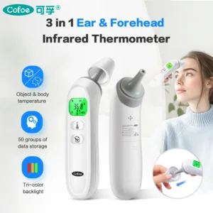 Cofoe 2 IN 1 Ear & Forehead Thermometer ±0.2℃ High precision Body Digital Thermometer Non-contact Infrared Fever Thermometer — image 3