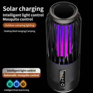 Electric Mosquito Killer Lamp Insect Fly Trap Camping Outdoor Light USB Solar Charging Mosquito Killer Insect Repellent 2025 — image 2