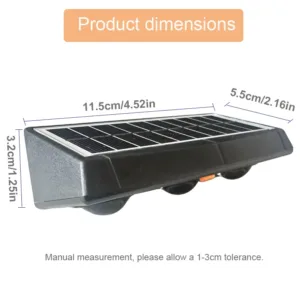 Solar Fence Lights Outdoor Solar Deck Light Warm White & RGB Solar Lights for Outside Backyard Patio Solar Powered Wall Lamp — image 3