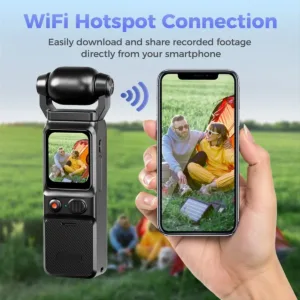 4K HD Portable Pocket Camera WIFI Video Recorder with Gimbal Handheld Stabilizer Body Camera for Outdoor Sports — image 3