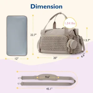 Mommore Diaper Bag Tote, Large Capacity Travel Diaper Bags, Hospital Bag for Labor Delivery, Baby Bag for Labor Delivery — image 6