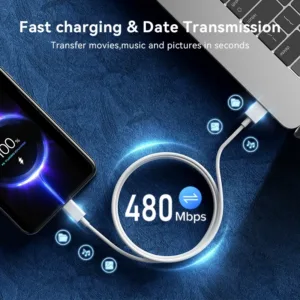 Original Xiaomi 6A 120W USB C-type ultra fast charging cable Xiaomi Mi 13 12 Pro Realme POCO 12 Turbo fast charging data cable — image 3