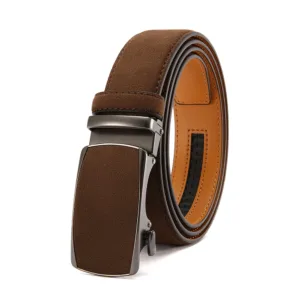 Men Leather Belt Automatic Buckle High Quality Male Leather Strap Luxury Jeans for Men Men Accessori — image 14
