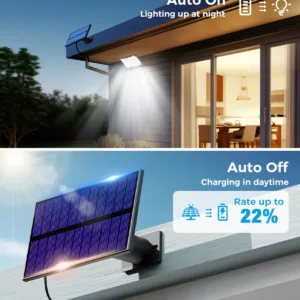 Solar Lights Outdoor 234LED 3 Modes Motion Sensor Flood Lights with Remote IP65 Waterproof Security Solar Lights for Outside — image 11