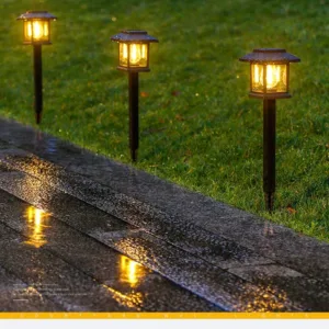Outdoor Solar LED Ground Stake Light Lawn Lamp for Garden Villa Courtyard Park Landscape Yard Atmosphere Lighting — image 11