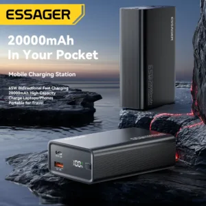 Essager Power Bank 20000mAh Portable PD 65W Fast Charging Mobile Phone External Battery Powerbank For IPhone17 16 15 Laptop Mac — image 4