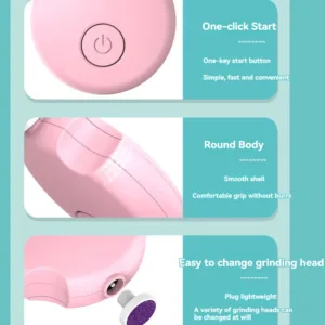 6Pcs/Set Electric Baby Nail Trimmer Kid Nail Polisher Tool Infant Manicure Scissors Newborn Hygiene Kit Baby Nail Clipper Cutter — image 6