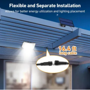 Solar Lights Outdoor 234LED 3 Modes Motion Sensor Flood Lights with Remote IP65 Waterproof Security Solar Lights for Outside — image 17