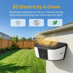 ANRAN 1296P Floodlight WiFi Solar Camera Security Outdoor Wireless Camera Human Detection Alarm Surveillance HD Two Way Audio — image 3