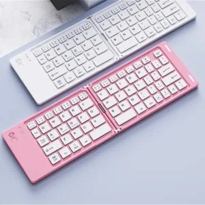 MINGCVIL Mini Foldable Wireless Keyboard Slim Portable Bluetooth Keyboard Rechargeable Folding Keyboard for IOS Windows Android — image 26