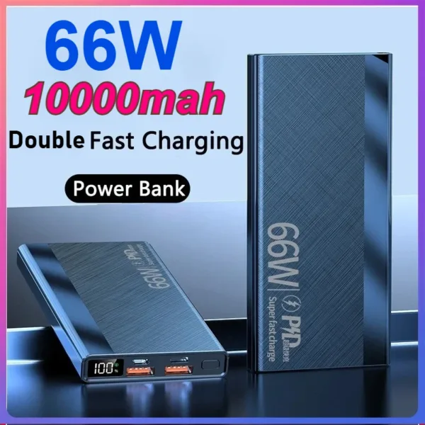 3C Certification 10000mAh PowerBank Double Fast Charging for IPhone 16 15 14 13 Huawei Xiaomi Samsung External Battery Powerbank