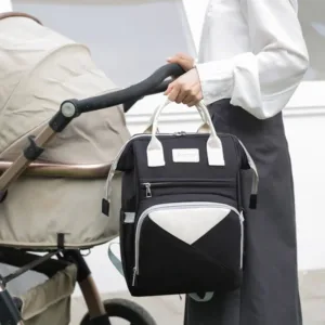 Mommy Diaper Bags Baby Stroller Hanging Bag Mother Large Capacity Nappy Backpacks with Changing Mat Convenient Baby Nursing Bags — image 3