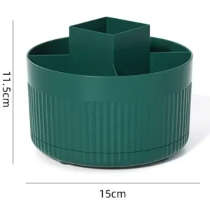 360 ° Table Top Rotary Makeup Brush Storage Container Cosmetics Shelf Dresser Eye Shadow Brush Lipstick Pen Holder — image 5