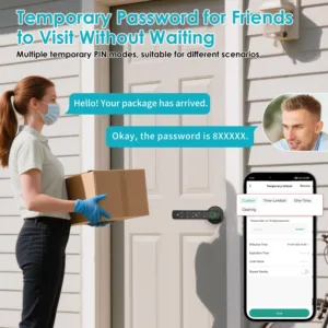 Tuya Smart Bluetooth Door Lock Biometric Electronic Lock Home Kit Smart Home Automation Home Protection Smart Life Control — image 2
