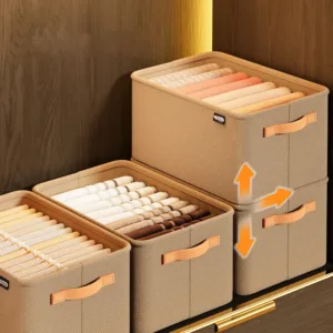 Thicken Clothes Organizer Pants Sweater Storage Cabinets Drawers Organizer Jeans Storage Box Wardrobe Clothes Storage Organizers — image 4