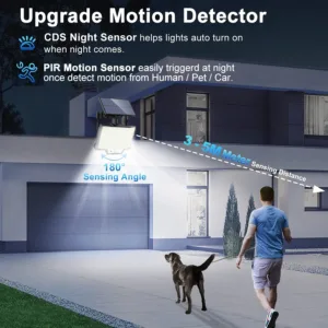 348LED Solar Lamp Outdoor Security Light with Motion Sensor Waterproof 126/328LED Powerful Spotlight Solar for Garden Garage — image 5